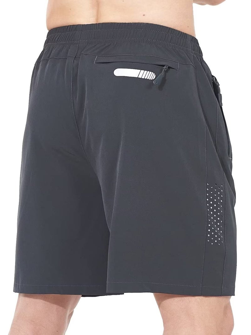 NORTHYARD Men's Athletic Running Shorts Gym Workout Shorts 7"/ 9"/ 5" Quick Dry Lightweight Sports Basketball Exercise Tennis Exercise Darkgrey XL - Image 3