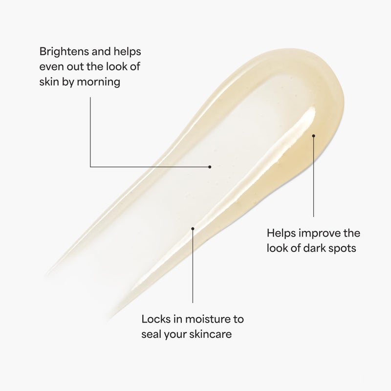 TULA Skin Care Bedtime - Bright Vita-Chargeâ„¢ Overnight Brightening Treatment, Vitamin C & Niacinamide help Even Skin Tone & Texture, 1.7fl oz - Image 2