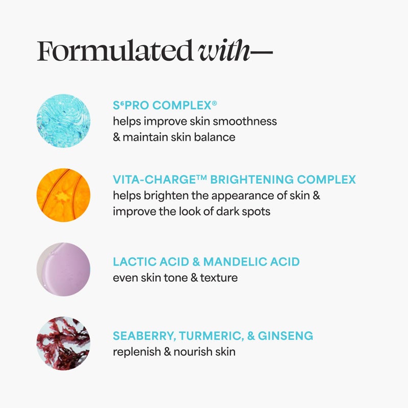 TULA Skin Care Bedtime - Bright Vita-Chargeâ„¢ Overnight Brightening Treatment, Vitamin C & Niacinamide help Even Skin Tone & Texture, 1.7fl oz - Image 4