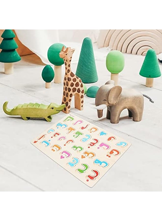 NIBEMINENT Arabic Alphabet Puzzle Board Number Shape Puzzles Jigsaw Puzzle Learning Puzzle 3D Blocks Board Educational Developing - Image 2