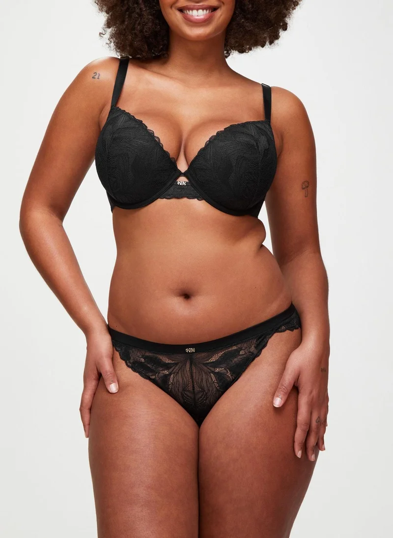 KBX Ann Summers Harper Padded Plunge Bra Black