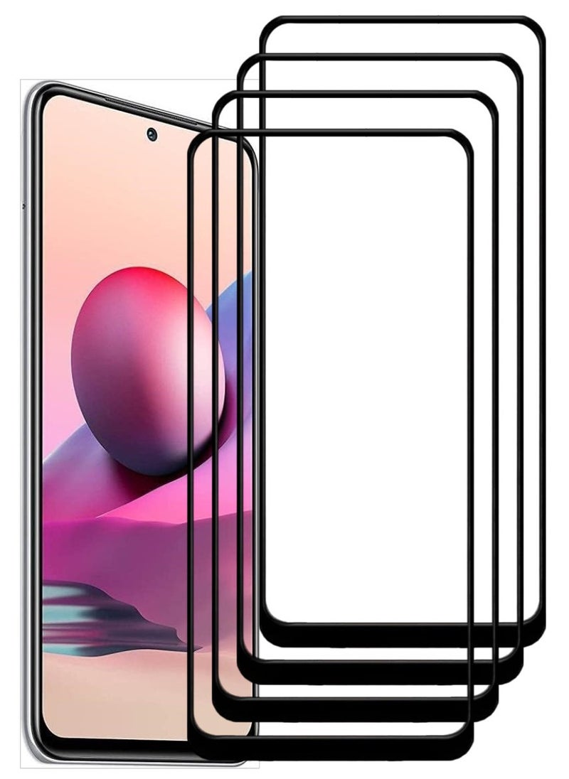 ACLIX 4 Pieces Antistatic ESD Dustproof Premium Quality High Definition Tempered Glass Screen Protector Designed For Xiaomi Redmi Note  10 - Image 1