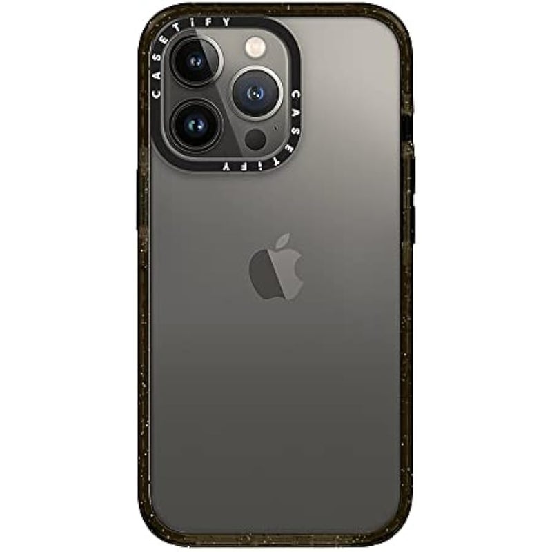 Casetify Impact Crush iPhone 13 Pro Case 【6.6ft Drop Protection】 - Clear Black - Image 1