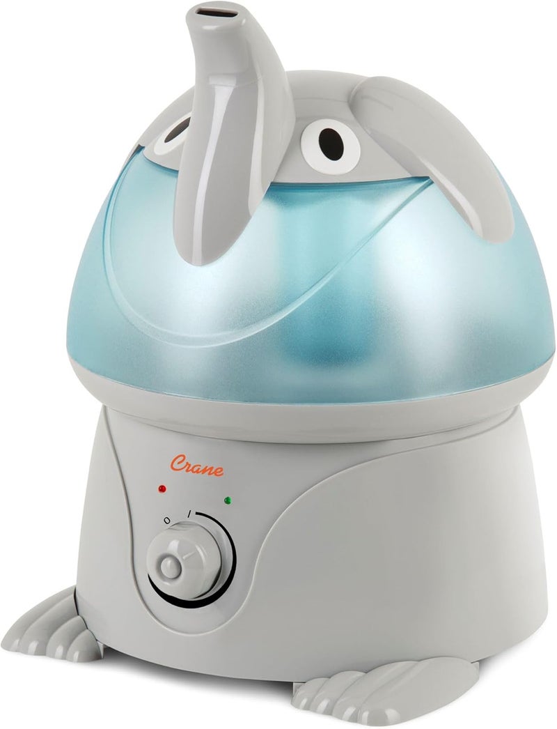 Crane Cute Animal Humidifier for Kids Bedroom and Nursery, Ultrasonic Cool Mist, 1 Gallon, Auto Shut Off, Cool Mist Humidifier - Image 1