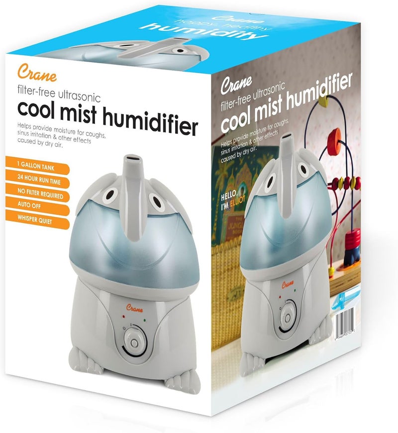 Crane Cute Animal Humidifier for Kids Bedroom and Nursery, Ultrasonic Cool Mist, 1 Gallon, Auto Shut Off, Cool Mist Humidifier - Image 4