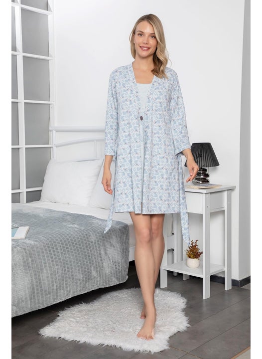Koala Patterned and Printed Dressing Gown Set