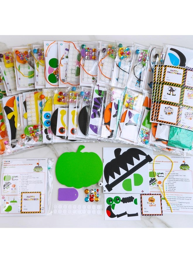 Winlyn 24 Sets Halloween Craft Kits - Fall Autumn Kids DIY Spider Bat Witch Pumpkin Foam Stickers - Arts and Crafts for Kids Classroom Activities Art Project Party Favors - Image 4