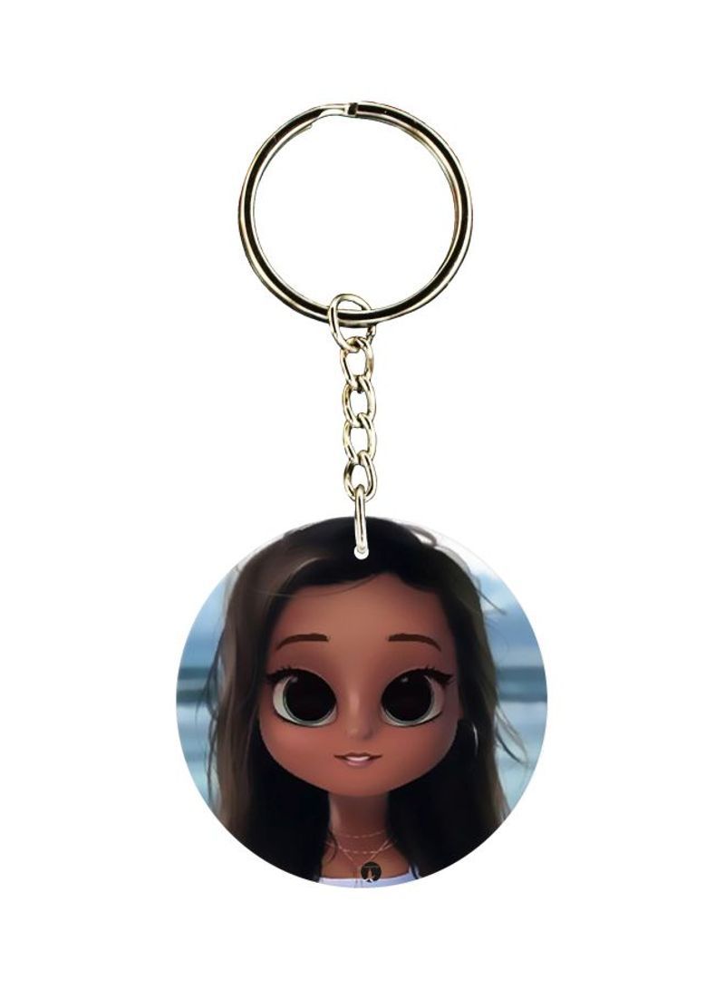 RKN Cartoon Themed Dual Sided Keychain