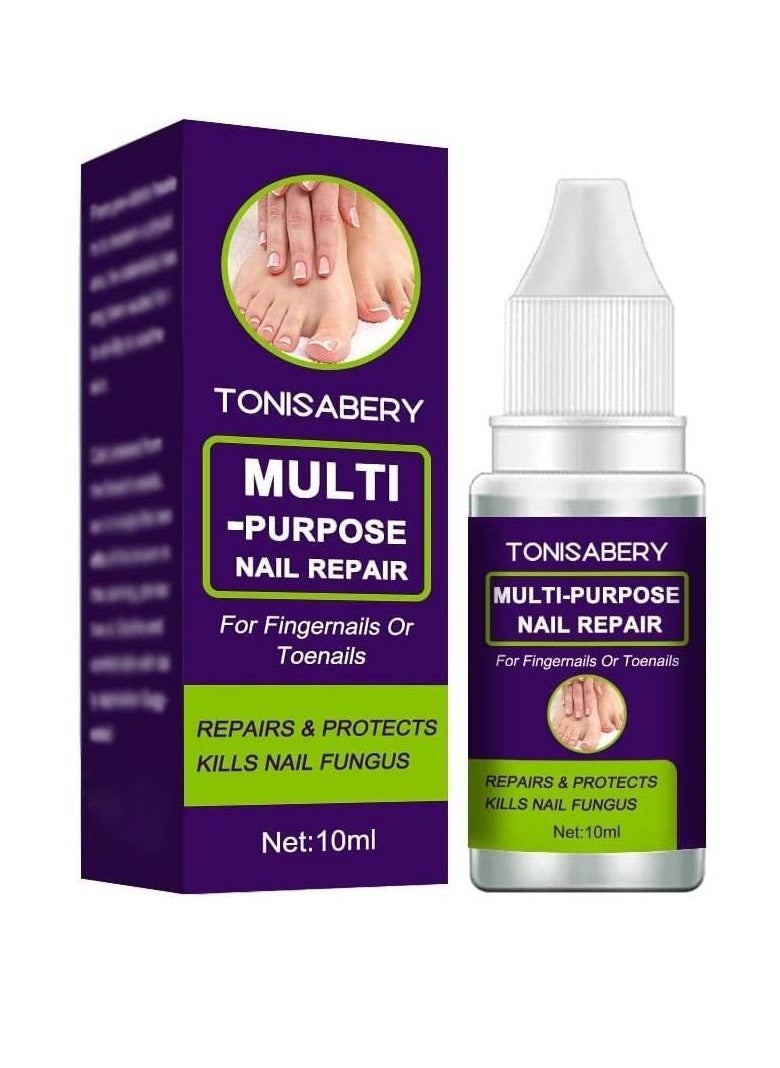 TONISABERY - Fungal Nail Repair Solution Natural Safe & Effective Repairs Protects Cuticles Removes Nail Infections Nourishing Fluid for Fingernails Toenails Remove Onychomycosis Unisex 10ml - Image 1