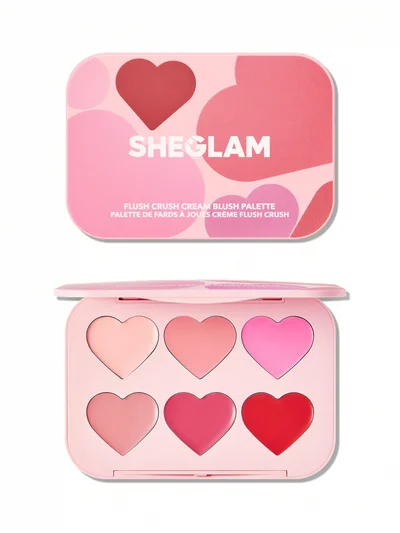 SHEGLAM SG SHEGLAM Flush Crush Cream Blush Palette-Blushing Bouquet