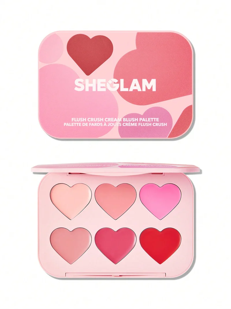 SHEGLAM SG SHEGLAM Flush Crush Cream Blush Palette-Blushing Bouquet