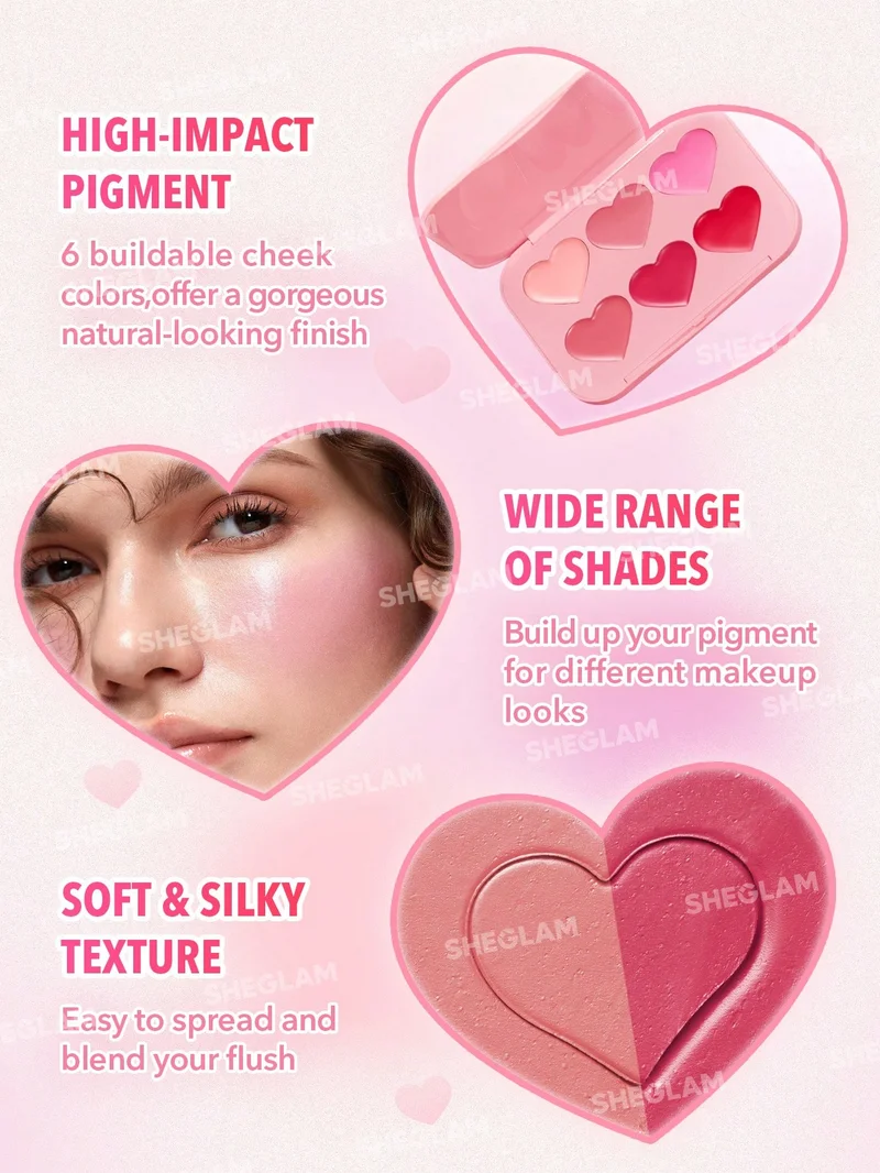 SHEGLAM SG SHEGLAM Flush Crush Cream Blush Palette-Blushing Bouquet