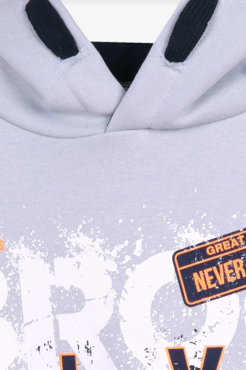 بريز Boy's Text Printed Sweatshirt Age 9-16, Ice Blue