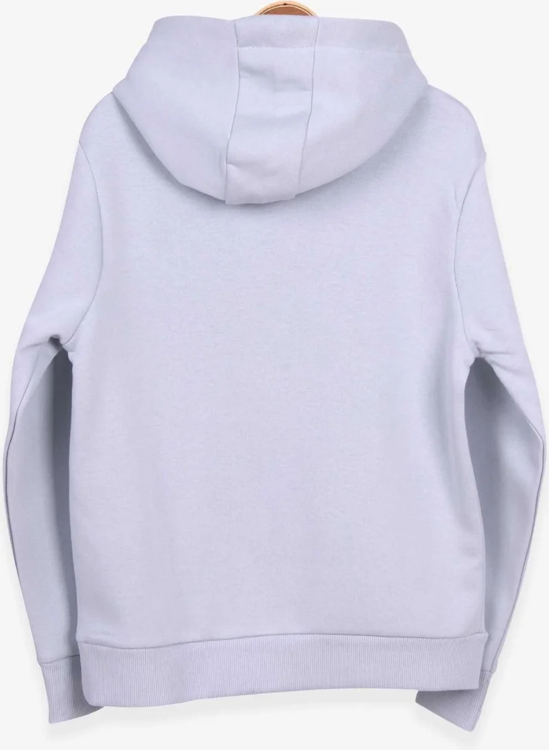 بريز Boy's Text Printed Sweatshirt Age 9-16, Ice Blue