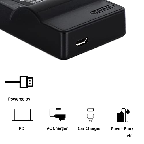 Norifon USB Charger for Pentax 645D, 645Z, K-01, K-3, K-5, K-5 II, K-5 IIs, K-7 Cameras and More (8.4V Output) - Image 2