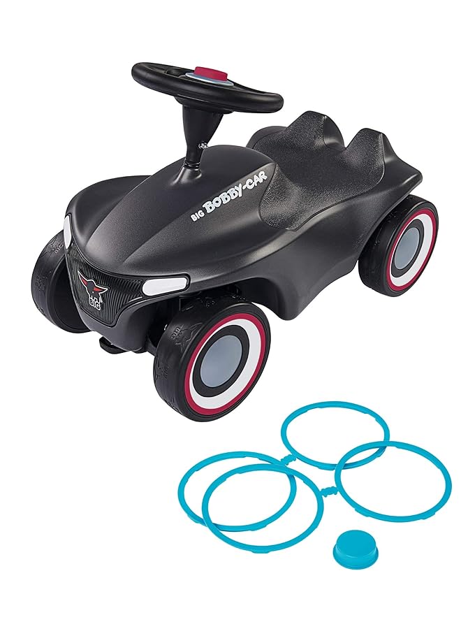BIG Spielwarenfabrik 800056243 Bobby Car Neo Anthrazit Rutschfahrzeug Für Drinnen Und Draußen Kinderfahrzeug Mit Flüsterreifen Two Wheel Rims Colours To Change For Children From 1 Year Old Charcoal - Image 2