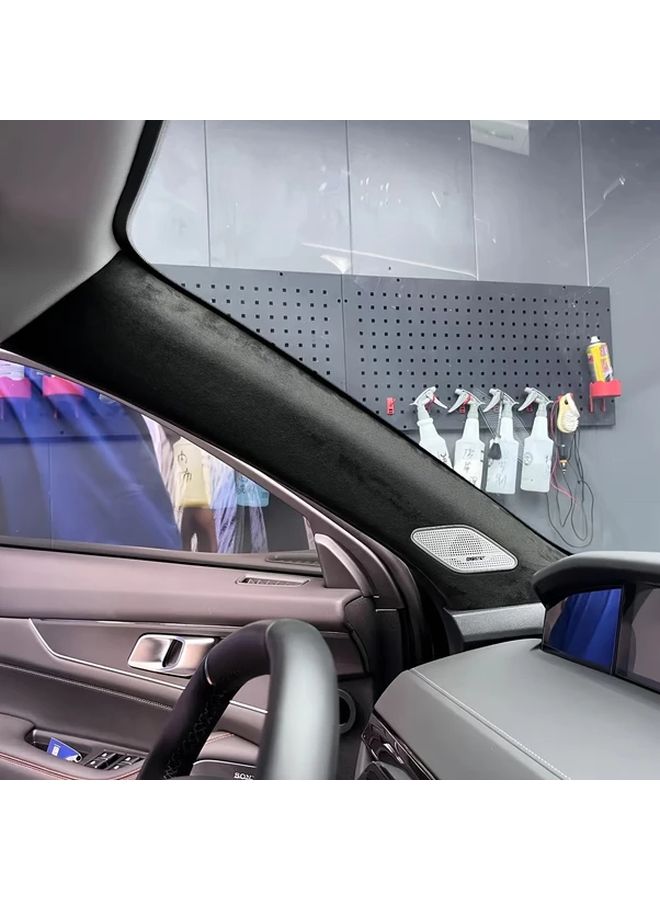 Coffee Brown Self Adhesive Film 11.8 Inch By 78.7 Inch Luxury Interior Upgrade Easy Application Non Slip Grip Scratch Protection For Car Home Office Seat Cover - Image 5