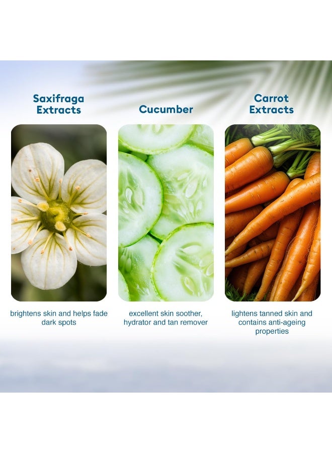 VLCC De-Tan SPF 50 PA+++ Sunscreen Gel Crème - 100g | With Cucumber, Carrot, and Saxifraga Extracts | Enhances Glow, Protects from UVA, UVB Rays, and Help Reduce Dark Patches. - Image 5