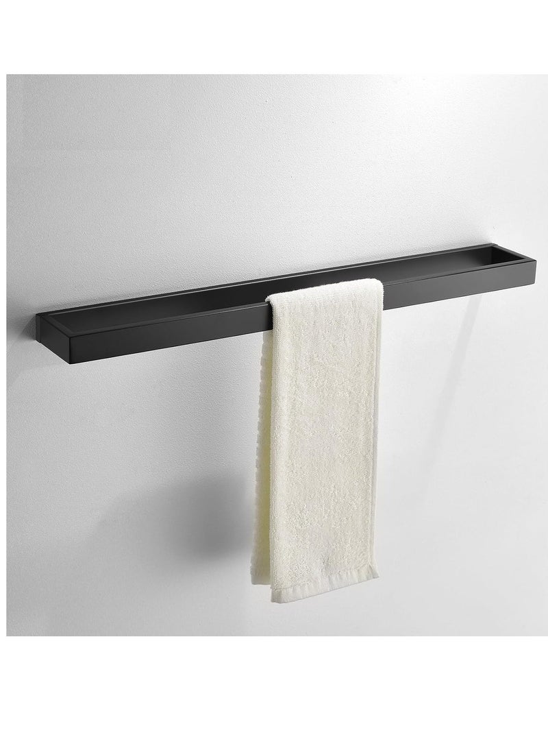 Black Towel Bar Set, 4-Pieces Bathroom Hardware Set Modern Bathroom Towel Holder Set SUS304 Stainless Steel Wall Mounted Towel Rack Set,23.6 Inch - Image 3