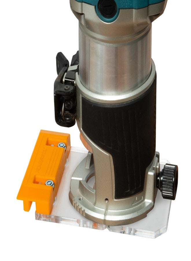 POWERTEC 72021 Router Guide Rail Adapter for Makita RT0701C, XTR01Z, DRT50, and RT0700C Trim Routers - Compatible with Powertec, Makita, Festool, Milwaukee, Kreg ACS, WEN, Triton, Ridgid Guide Rails - Image 1