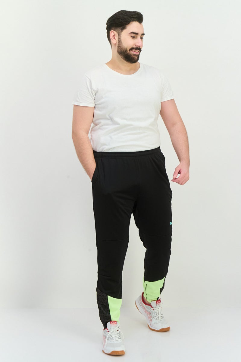 PUMA سروال رياضي للرجال بشعار العلامة التجارية، خارجي، أسود - Image 4