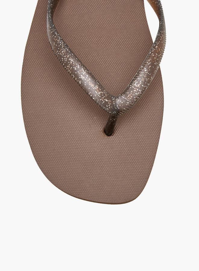 Celeste Women Glitter Print Flip Flops - Image 3