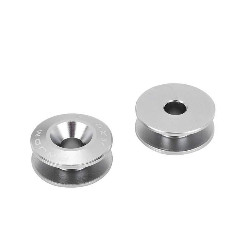 Colorful Quick Release Fasteners Rubber Rings Kit for Car Bumper Trunk Mud Guard Lid (Titanium) - Image 2