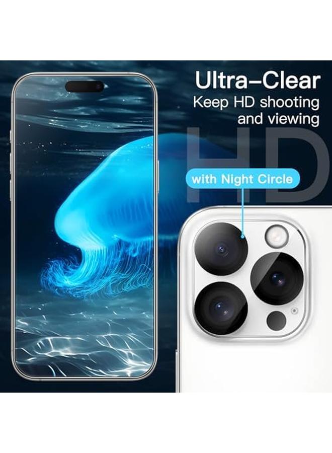 Jetech Screen Protector For Iphone 16 Pro 6.3 Inch With Camera Lens Protector Easy Installation Tool Tempered Glass Film Hd Clear 2 Pack Each - Image 5
