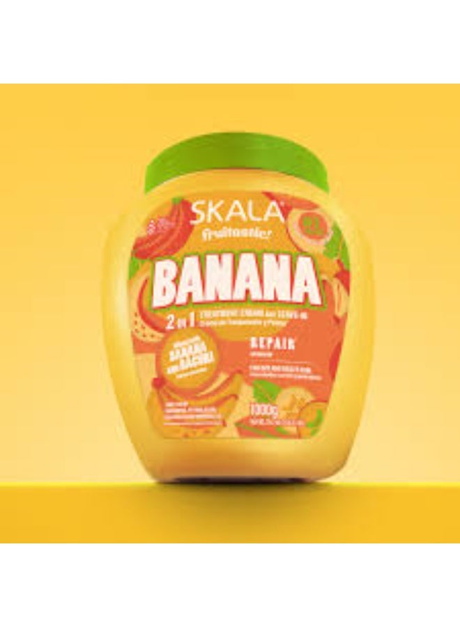 BEAUTY FORMULAS Brasil Banana & Bacuri Conditioning Cream | Ideal for Smooth, Frizzy, Dry, Curly, Oily, Weak & Damaged Hair - Image 2