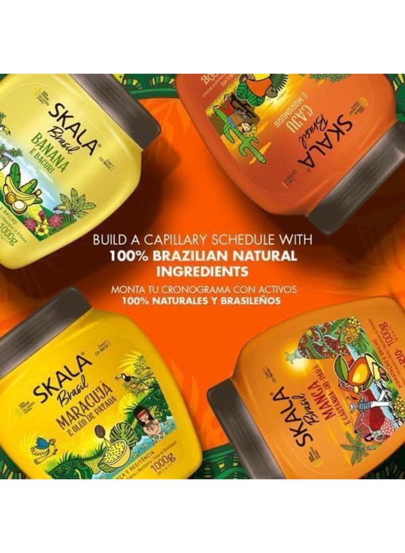 BEAUTY FORMULAS Brasil Banana & Bacuri Conditioning Cream | Ideal for Smooth, Frizzy, Dry, Curly, Oily, Weak & Damaged Hair - Image 5