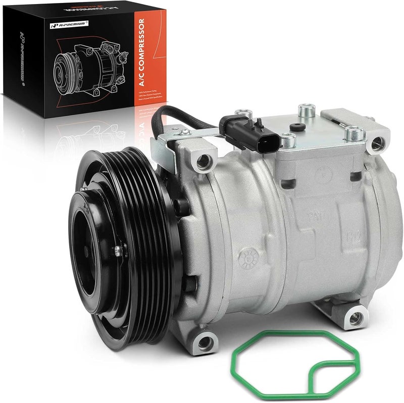 A-Premium Air Conditioner AC Compressor with Clutch for Chrysler Concorde & Intrepid 1998-2004, 2.7L - Image 1
