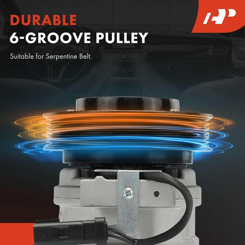 A-Premium Air Conditioner AC Compressor with Clutch for Chrysler Concorde & Intrepid 1998-2004, 2.7L - Image 4