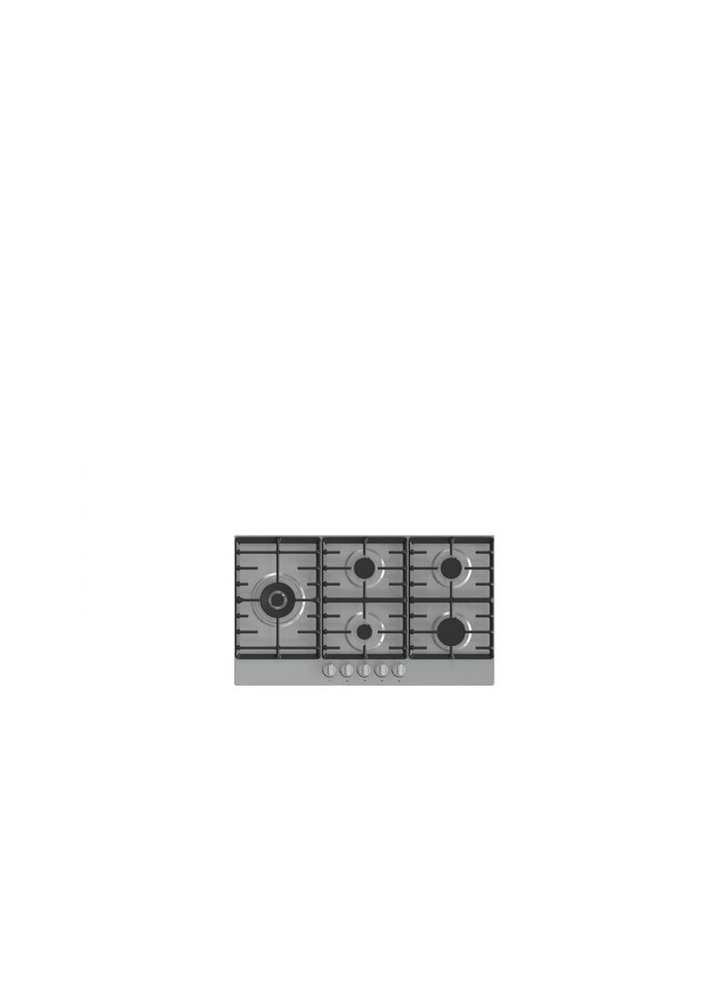 Gronje - Built in Hob 90 cm 5 burner stainless steel pan supports Cast iron GW951X - Image 1