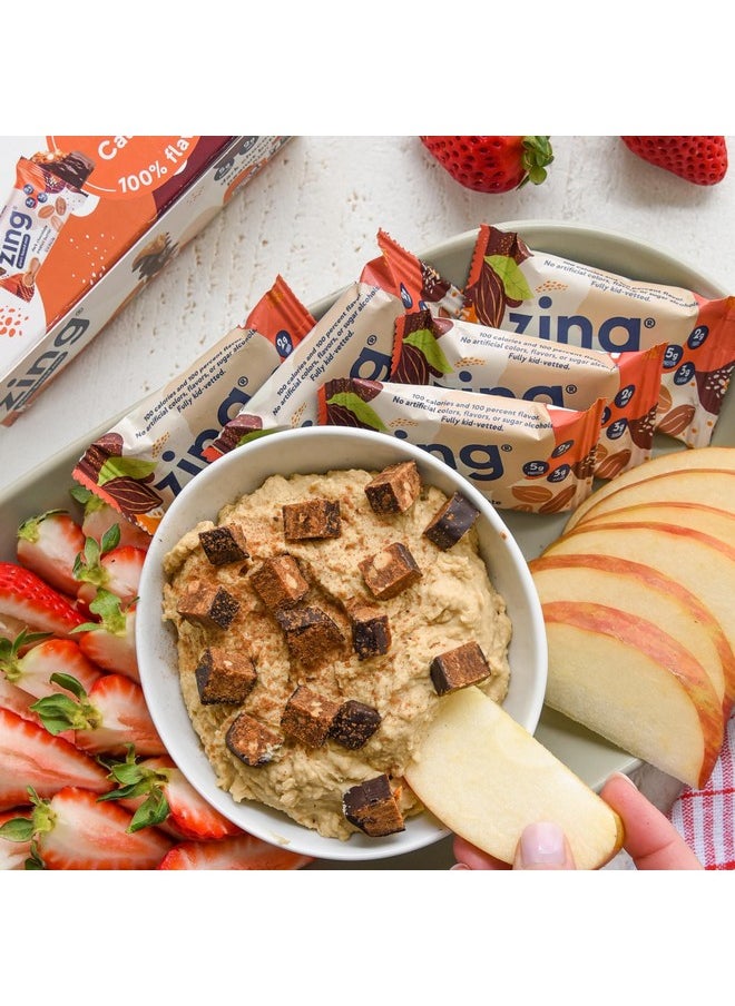 زينغ ألواح بروتين للأطفال من Zing Dark Chocolate Peanut Butter، خالية من الجلوتين، 100 سعر حراري، ألواح صغيرة عالية البروتين، ألواح غذائية نباتية، بروتين نباتي خالٍ من منتجات الألبان، كوشير، قليل السكر، خالٍ من الكحوليات السكرية - 18 قطعة  - Image 5