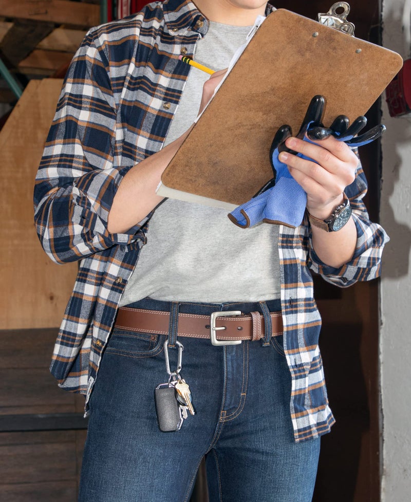 Timberland PRO Men's 38mm Boot Leather Belt, Brown, 32 - Image 4