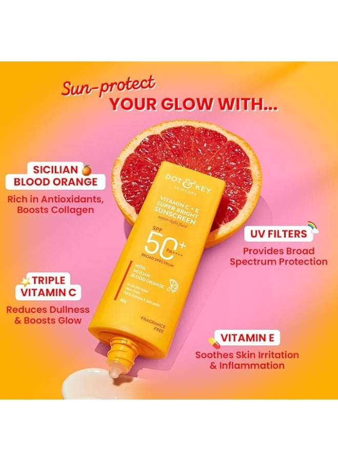 دوت آند كي واقي شمس فائق التفتيح بفيتامين C و E بمعامل حماية +SPF 50 و ++++PA، 80 غرام - Image 3