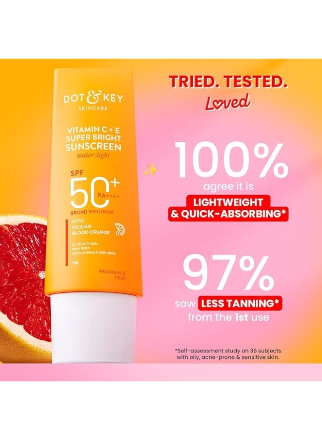 دوت آند كي واقي شمس فائق التفتيح بفيتامين C و E بمعامل حماية +SPF 50 و ++++PA، 80 غرام - Image 4