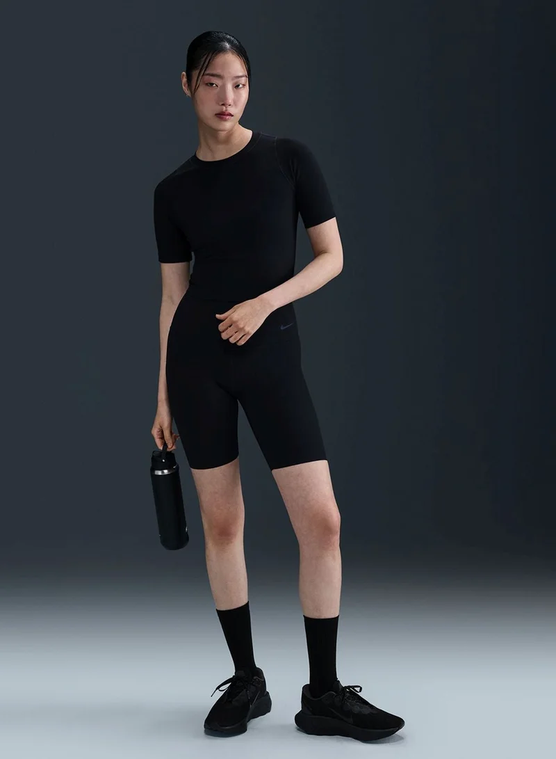 Nike Infuse Dri-Fit Short Sleeve Top With Ribbed Detailing