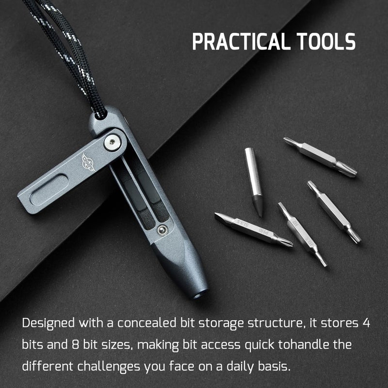 OKNIFE Otacle D1 Mini Precision Screwdriver Set, 9 in 1 EDC Multi Bit Pocket Screwdriver, Industrial S2 Steel Magnetic Bits for Work or Daily Use - Image 2
