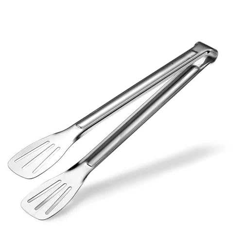 Freshome Portable BBQ Grill Basket Set with 13 Inch Tongs, Steel Construction, Multi-Purpose Grilling Net (Medium) - Image 3