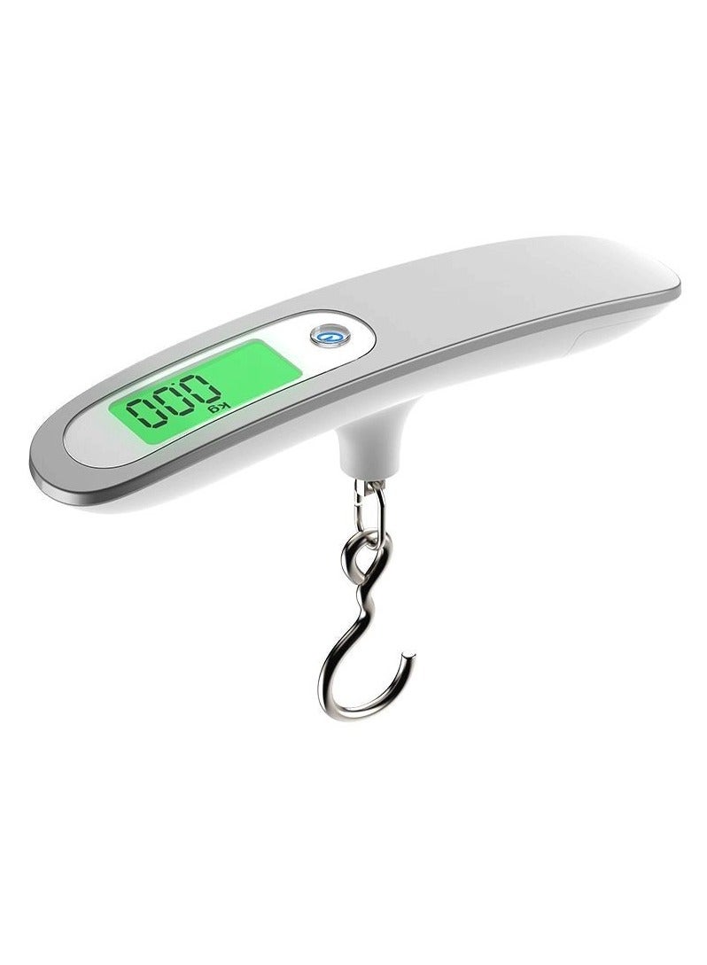 سبيس ميزان امتعة رقمي عالي الدقة، ميزان امتعة معلق باضاءة خلفية للحقائب، ميزان محمول، مقياس شنط السفر بحد اقصى 110 باوند/50 كجم، مناسب للسفر واكسسوارات السفر والهدايا - Image 1