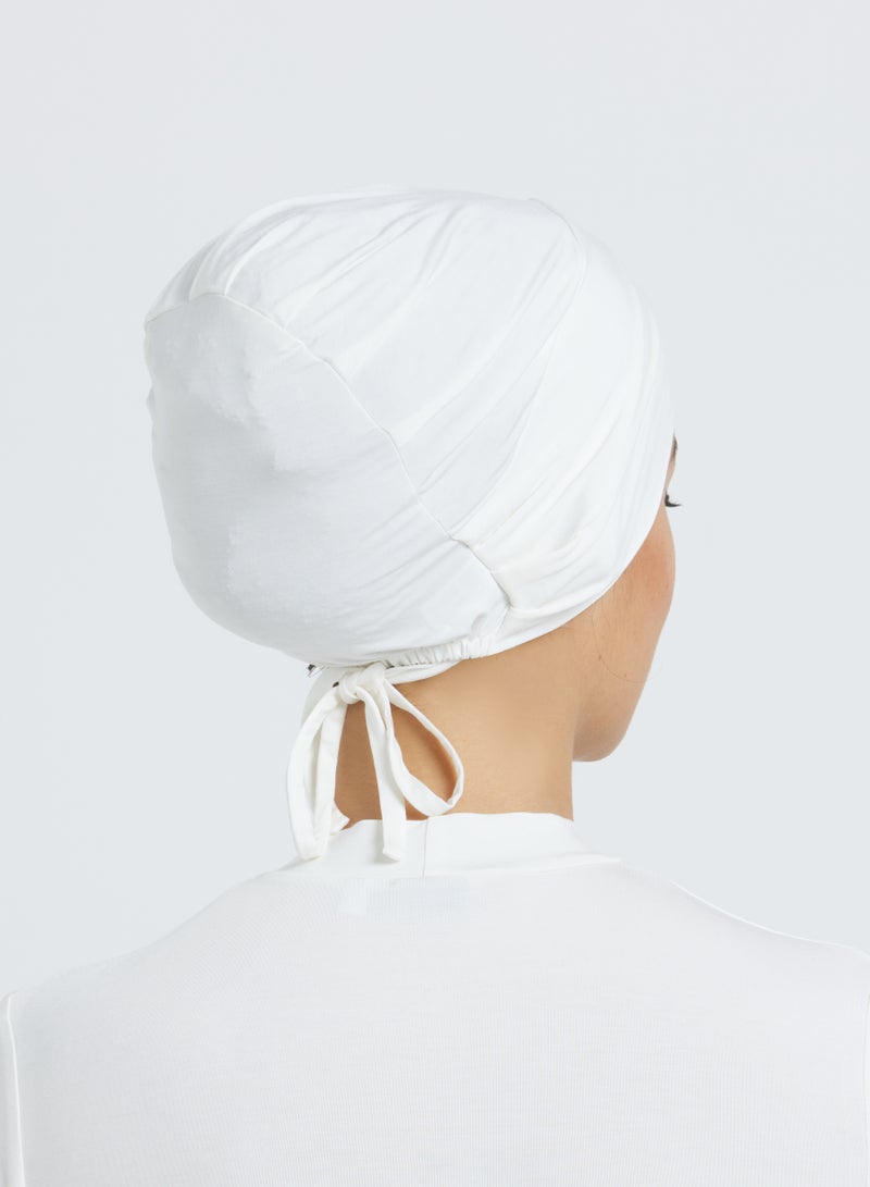 MODEST BEYOND Organic Bamboo Underscarf Ivory  - Image 3