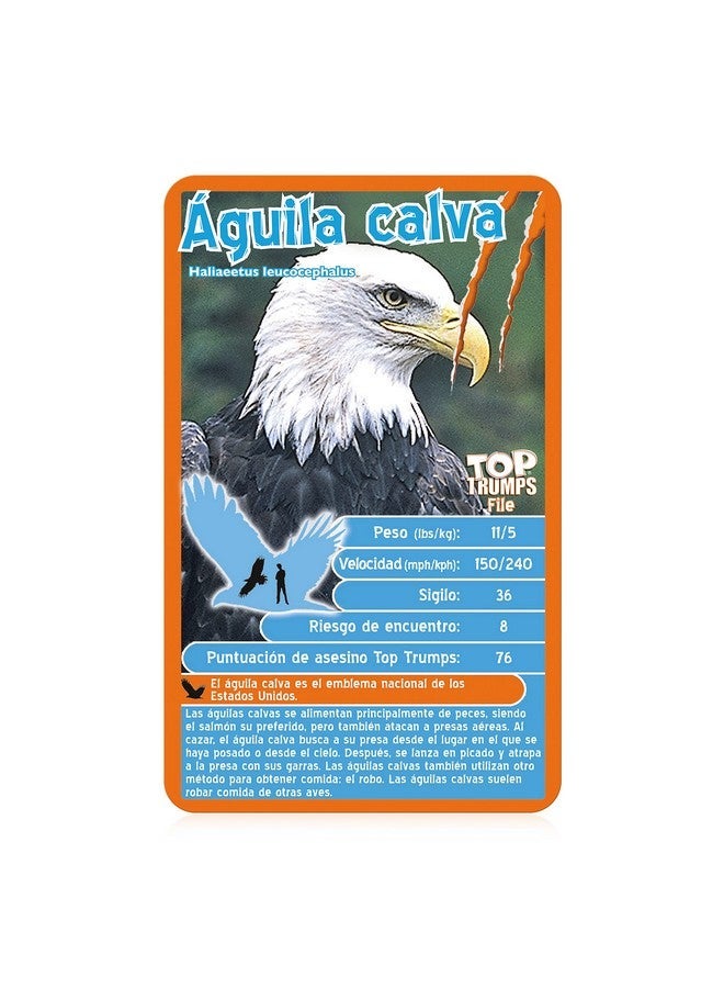 توب ترامبس Juego de cartas Deadliest Predators EdiciÃ³n en espaÃ±ol, aprende sobre el Gran tiburÃ³n Blanco, el dragÃ³n de Komodo y la Cobra Real en este paquete educativo, Regalo para edades de 6+ aÃ±os - Image 5