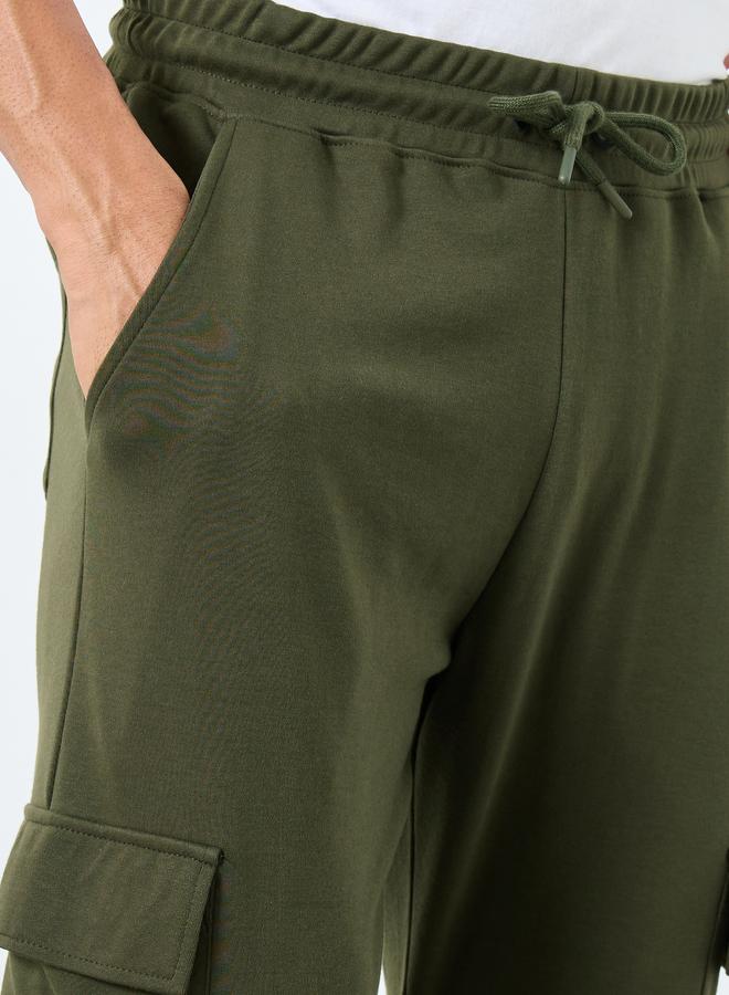 ستايلي بنطلون كارغو جوجر بقصة ضيقة رجالي زيتوني - Image 3