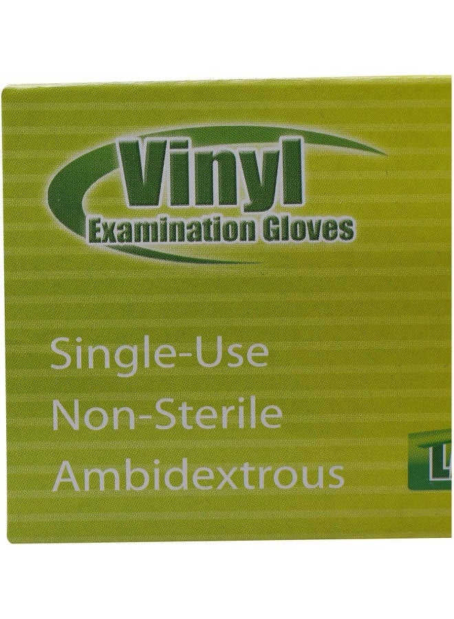 Falcon قفازات فالكون الفينيل - شفافة مسبقة البودرة، 100 قطعة، كبيرة - Image 3