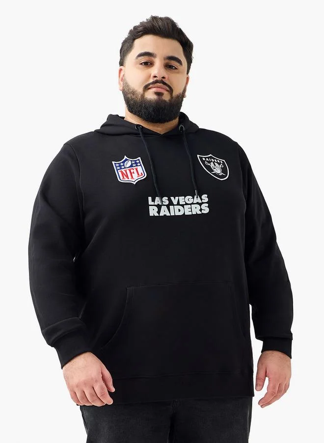 Men Las Vegas Raiders Print Cotton Hooded Sweatshirt