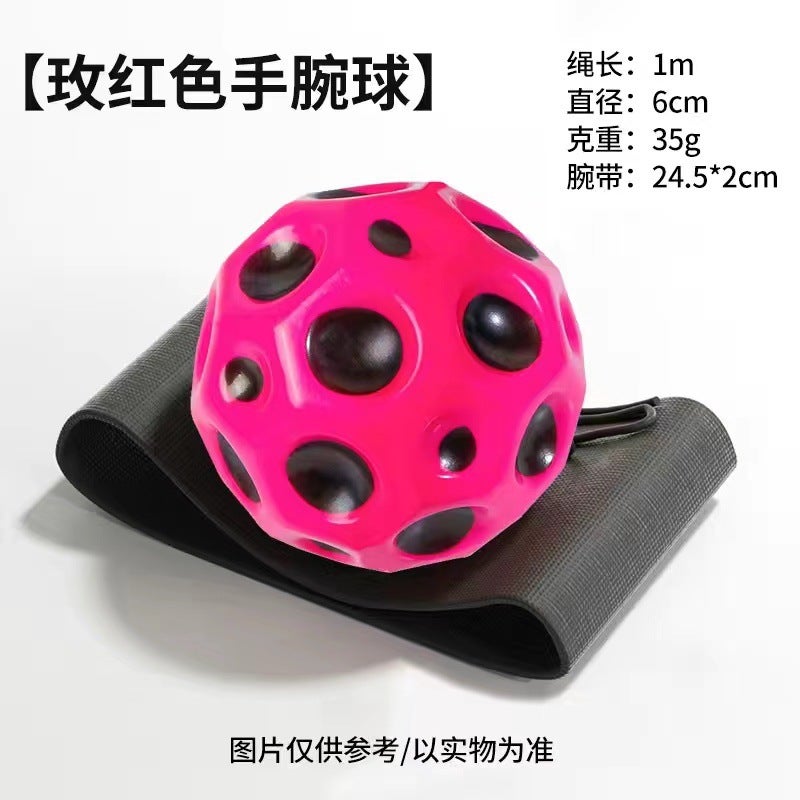 Hot Sale: Trendy Moonstone Wrist Stress Relief Ball with Elastic Rope and LED Light