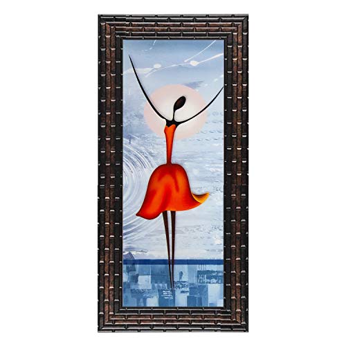 Indianara Set of 3 Dancing Women Framed Painting (3480GBa) without glass 6 X 13, 10.2 X 13, 6 X 13 INCH - Image 4