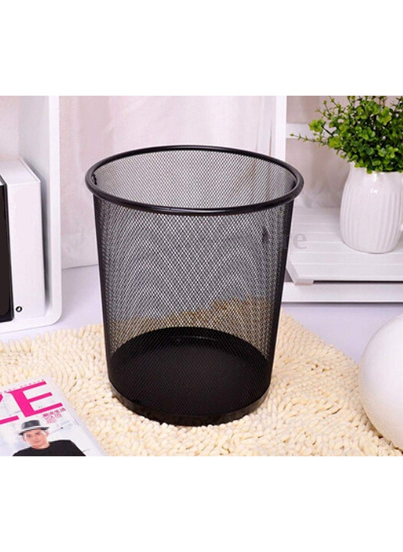 MSA MSA Metal Mesh Dustbin for Waste Papers Black  - Image 1