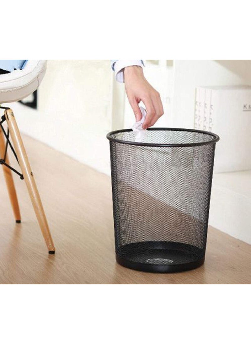 MSA MSA Metal Mesh Dustbin for Waste Papers Black  - Image 5